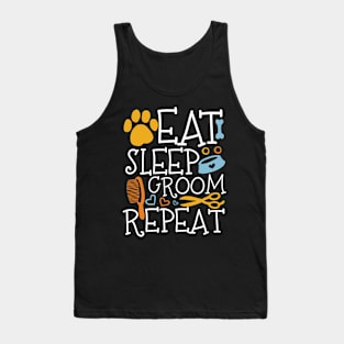 Eat Sleep Groom Repeat Tank Top